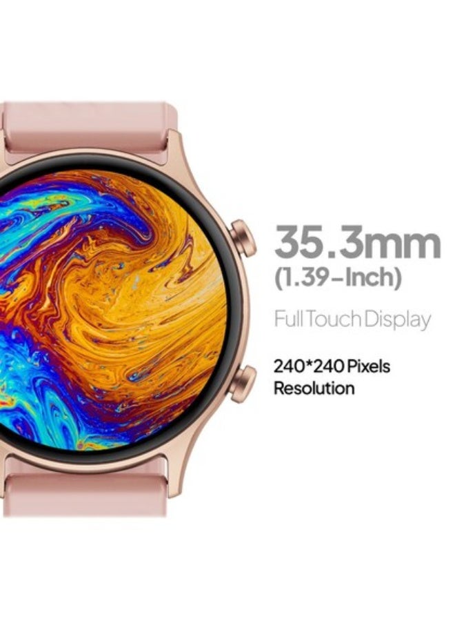 Fire-Boltt Legend Bluetooth Calling with 35.3mm (1.39) Round Dial, Dual Button Technology Smartwatch (Pink Strap, Free Size) - Image 3